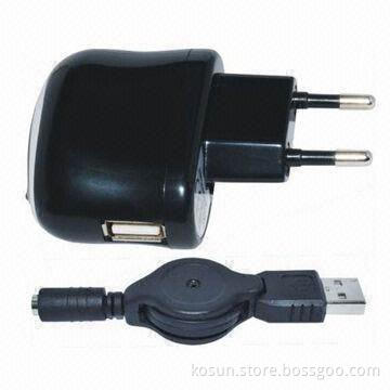 USB Travel Charger, Sized 55.3 x 33 x 81.8mm